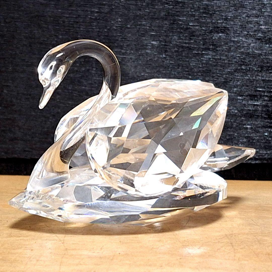 【極美品】SWAROVSKI スワロフスキー クリスタル スワン 置物 Mサイズ