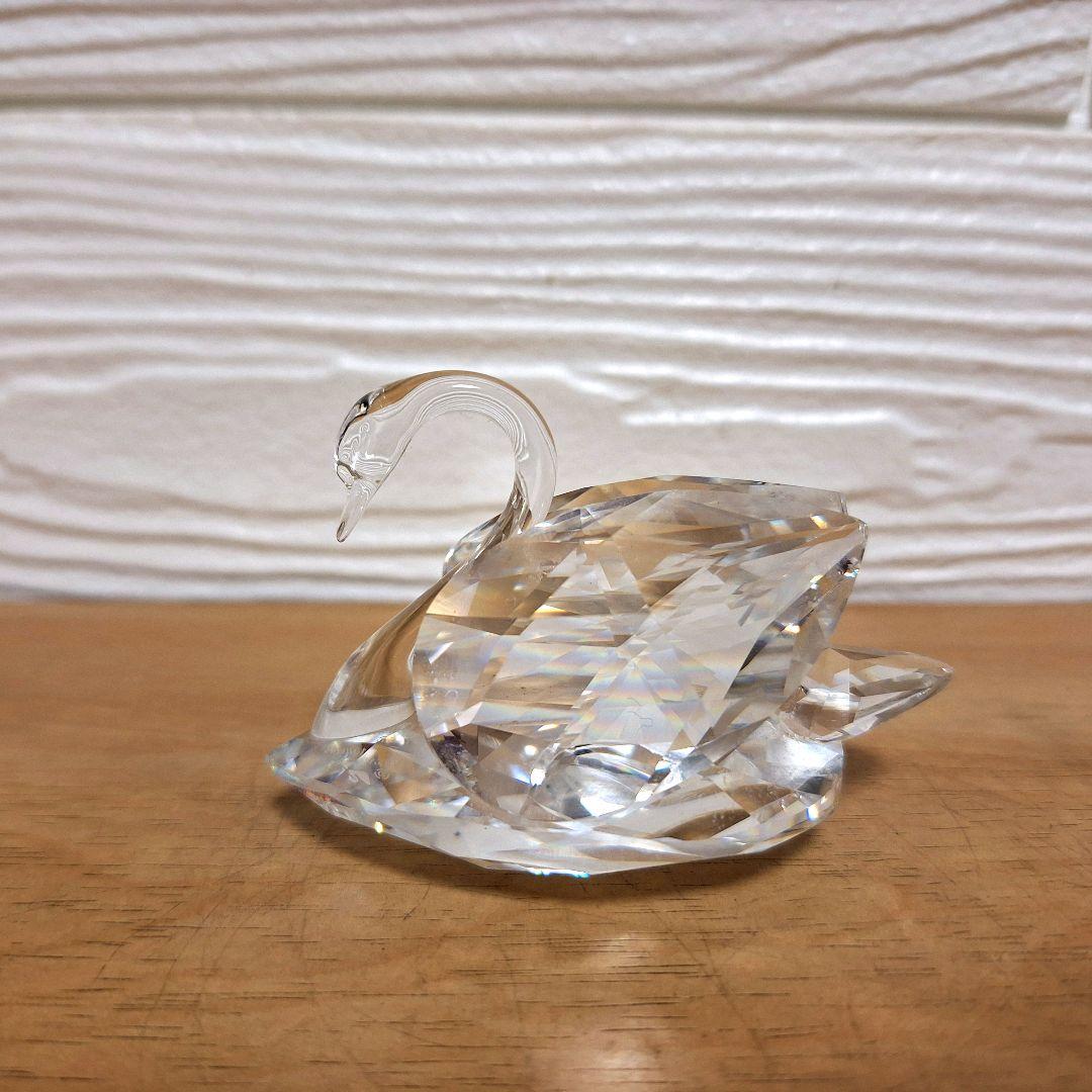 【極美品】SWAROVSKI スワロフスキー クリスタル スワン 置物 Mサイズ