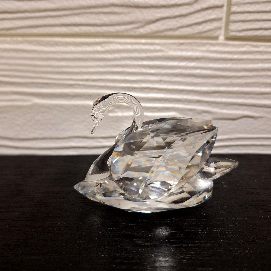 【極美品】SWAROVSKI スワロフスキー クリスタル スワン 置物 Mサイズ