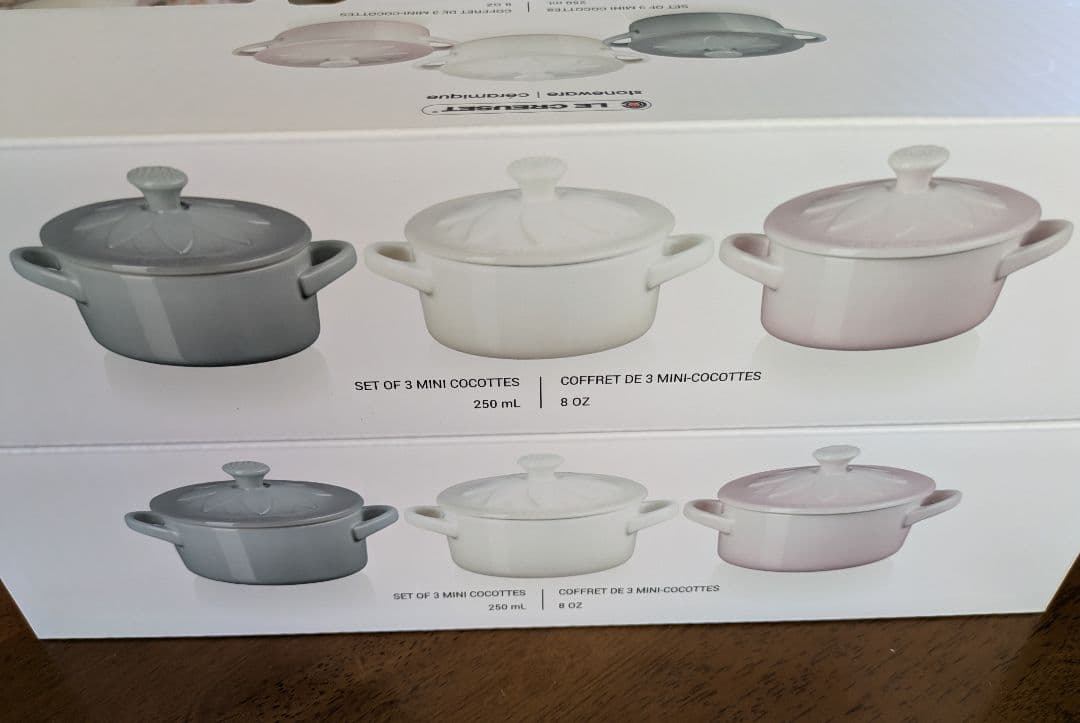 ル・クルーゼ★ミニココット サンフラワーレリーフ 3個 セット × 2