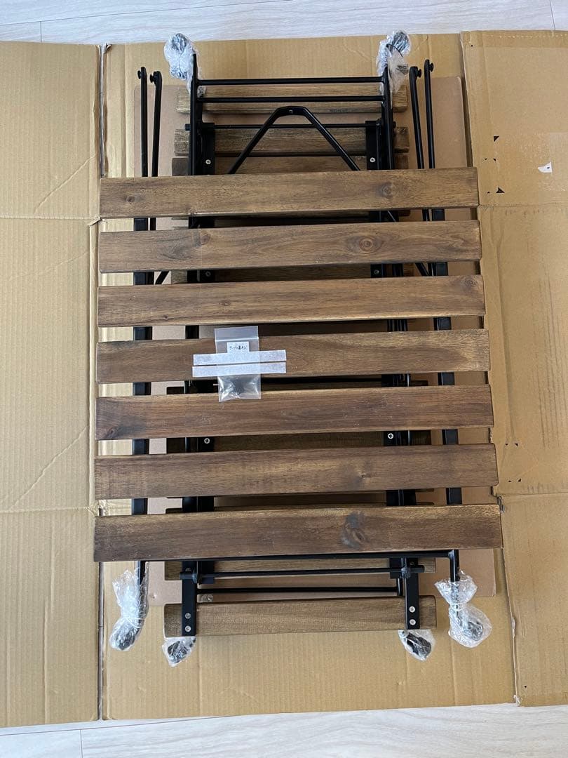 山善 ガーデンテーブル3点セット 折りたたみ バルコニー カフェ