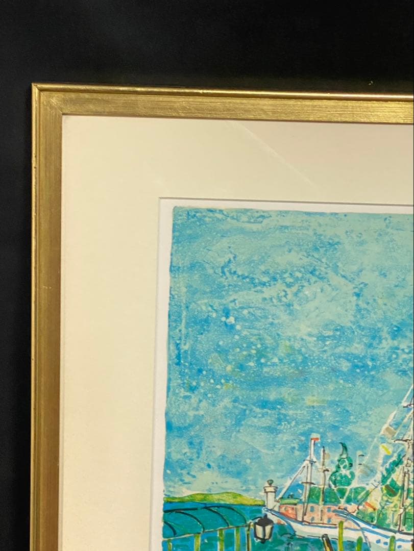 ポールアイズピリ リトグラフ ポンヌフ 直筆サイン 限定150部 12号