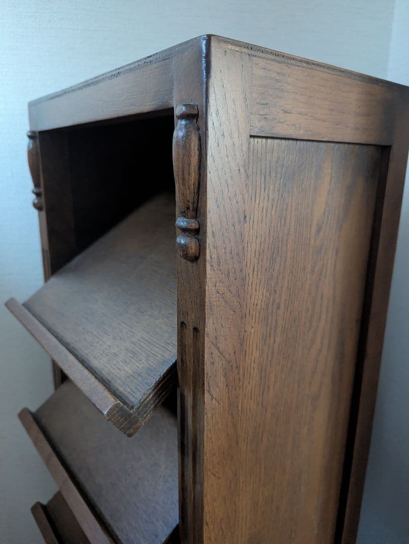 スリッパラック　アンティーク　木製　オーク材