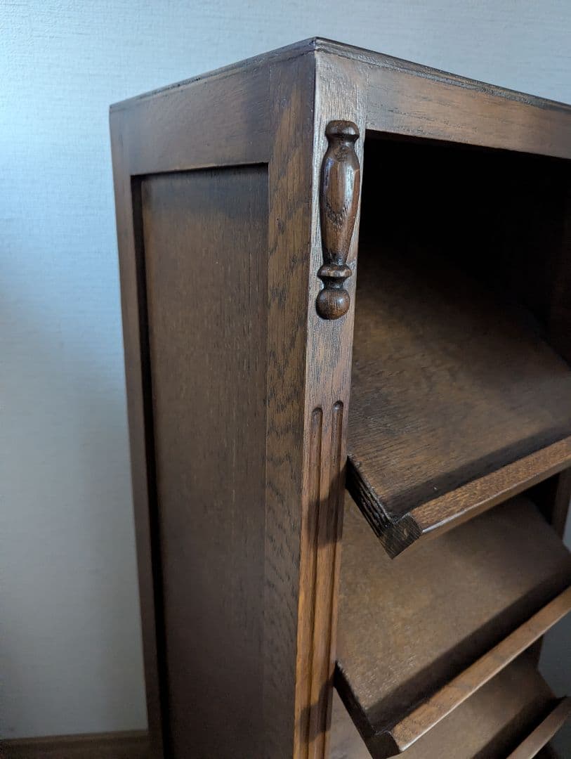 スリッパラック　アンティーク　木製　オーク材