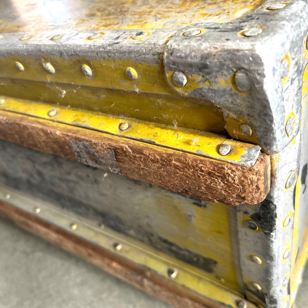 アルミ製品 コンテナ ボテ箱 鉄道 アンティーク 収納 看板 古道具