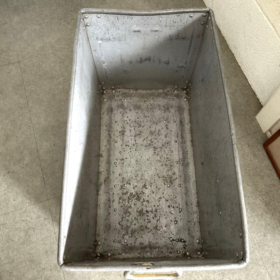 アルミ製品 コンテナ ボテ箱 鉄道 アンティーク 収納 看板 古道具