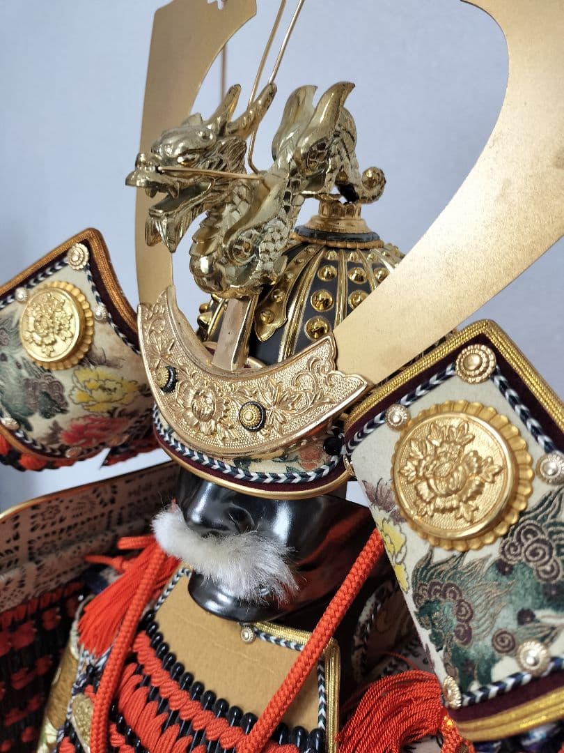 高さ103㎝ 市川光玉作【古代赤糸縅之大鎧18号】一式