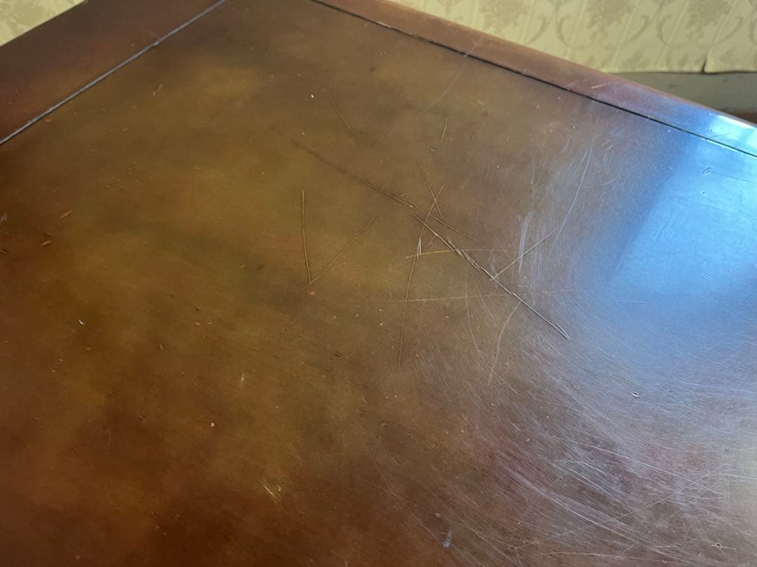 【アンティーク】カリモク 木製 センターテーブル ローテーブル 昭和レトロ