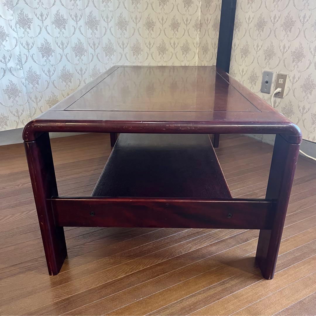 【アンティーク】カリモク 木製 センターテーブル ローテーブル 昭和レトロ