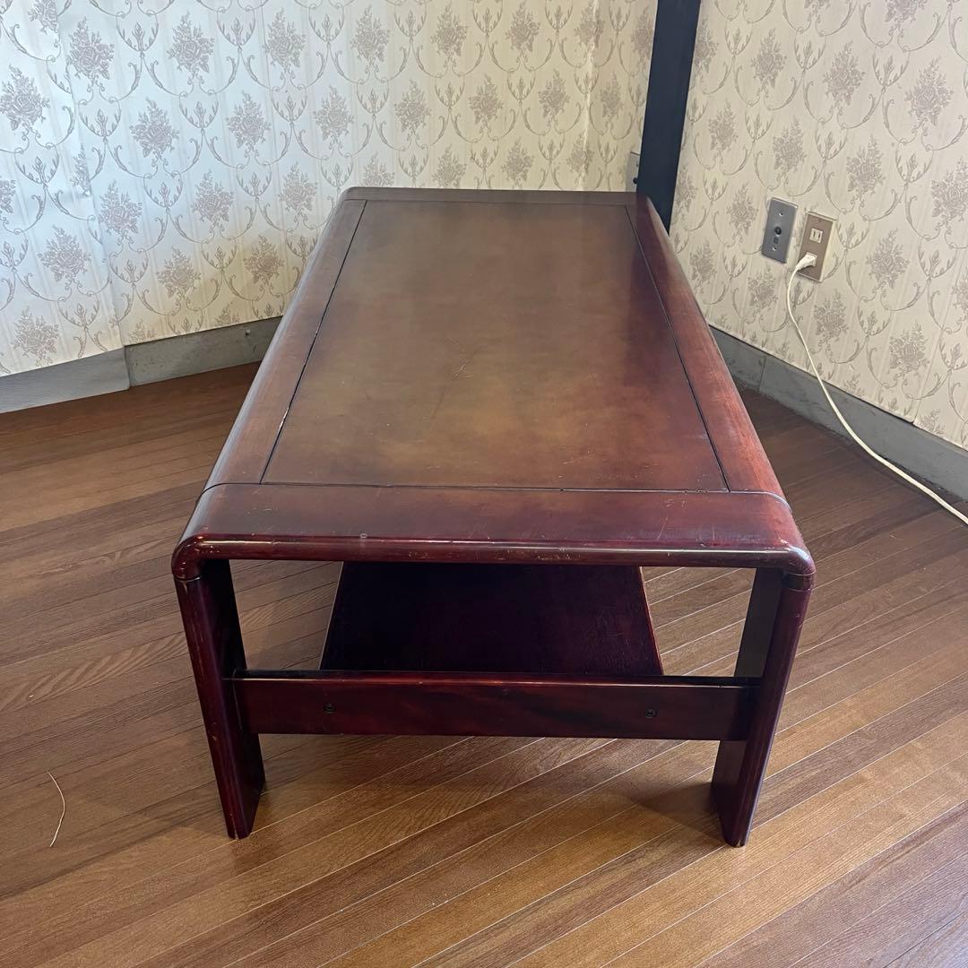 【アンティーク】カリモク 木製 センターテーブル ローテーブル 昭和レトロ