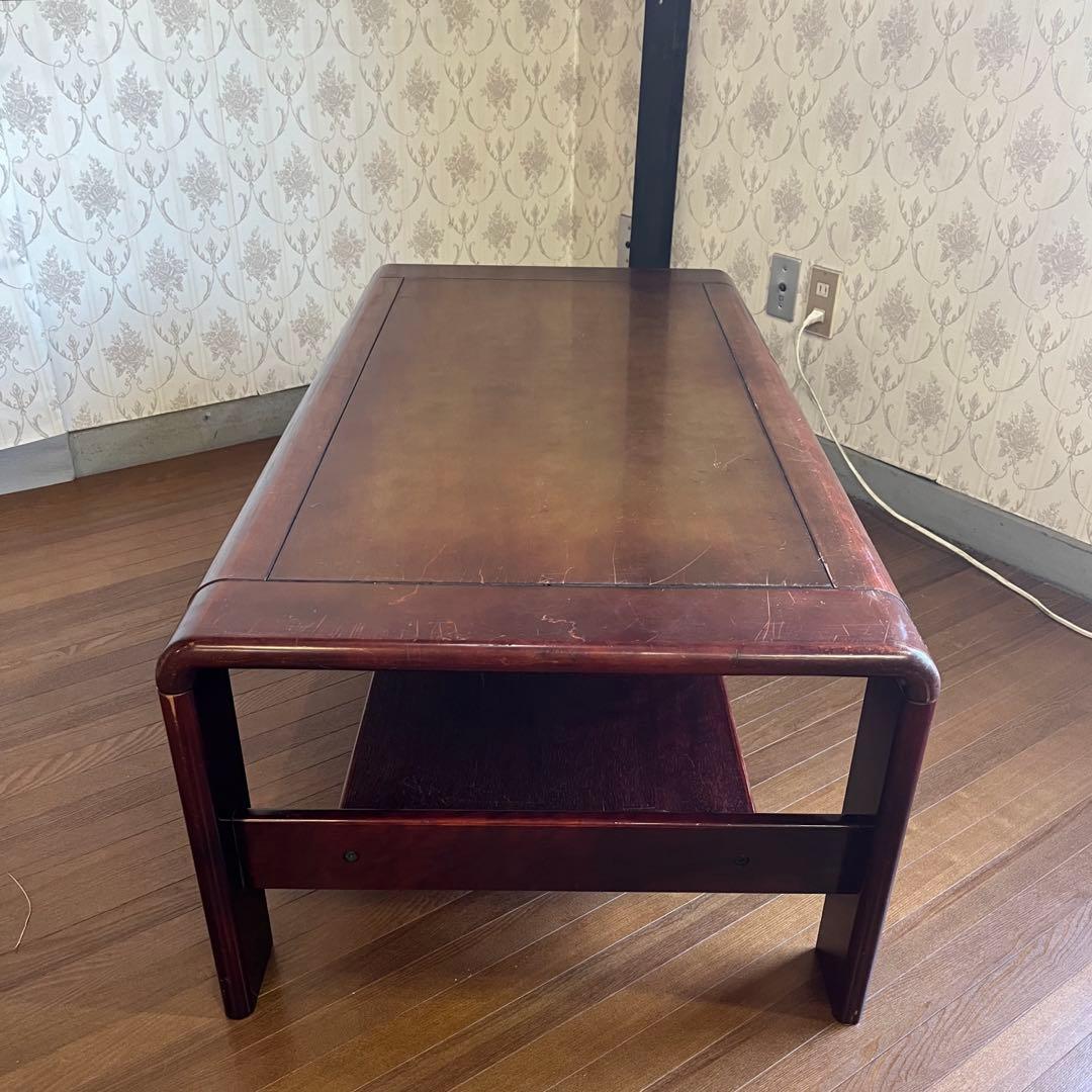 【アンティーク】カリモク 木製 センターテーブル ローテーブル 昭和レトロ