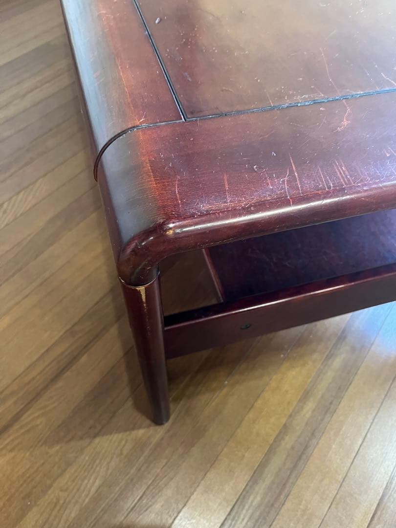 【アンティーク】カリモク 木製 センターテーブル ローテーブル 昭和レトロ