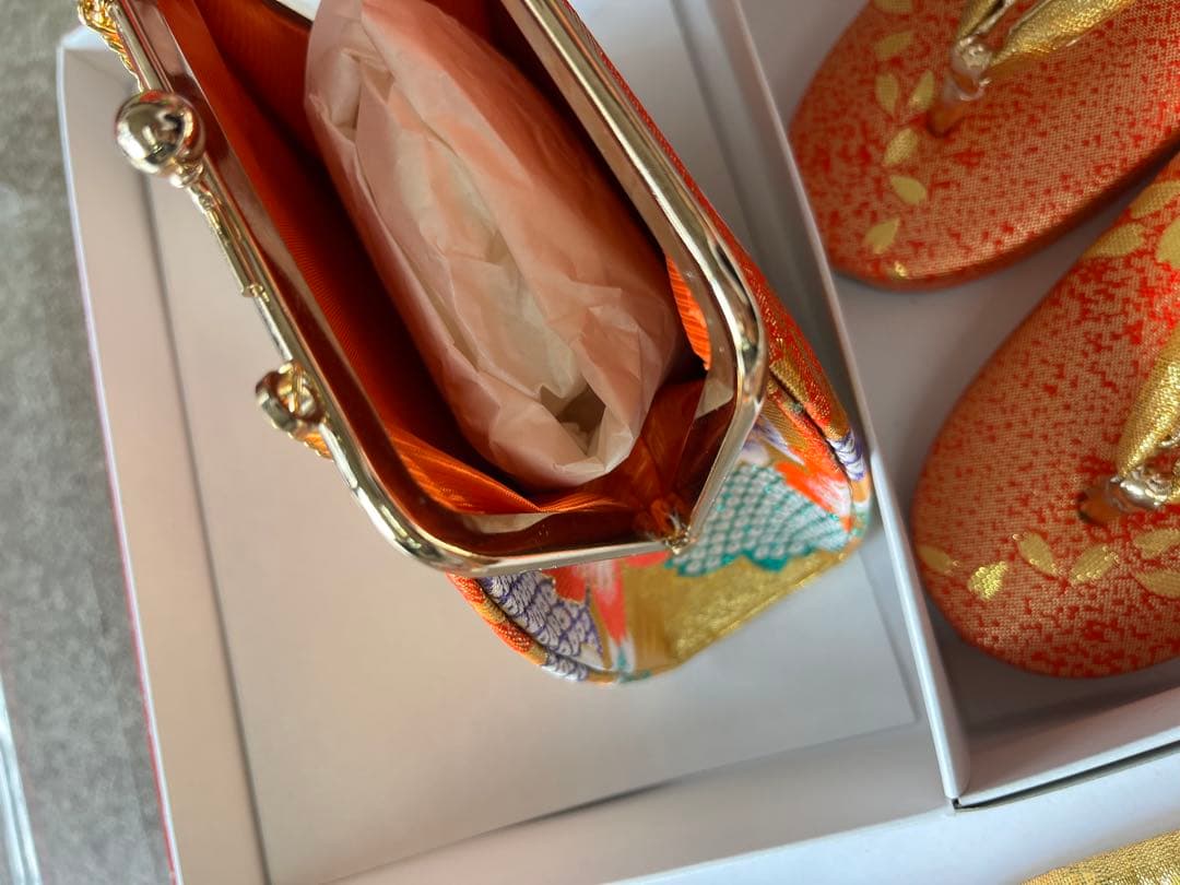 新品★ 未使用きれい　七五三　はこせこセット　6点　女の子　C12