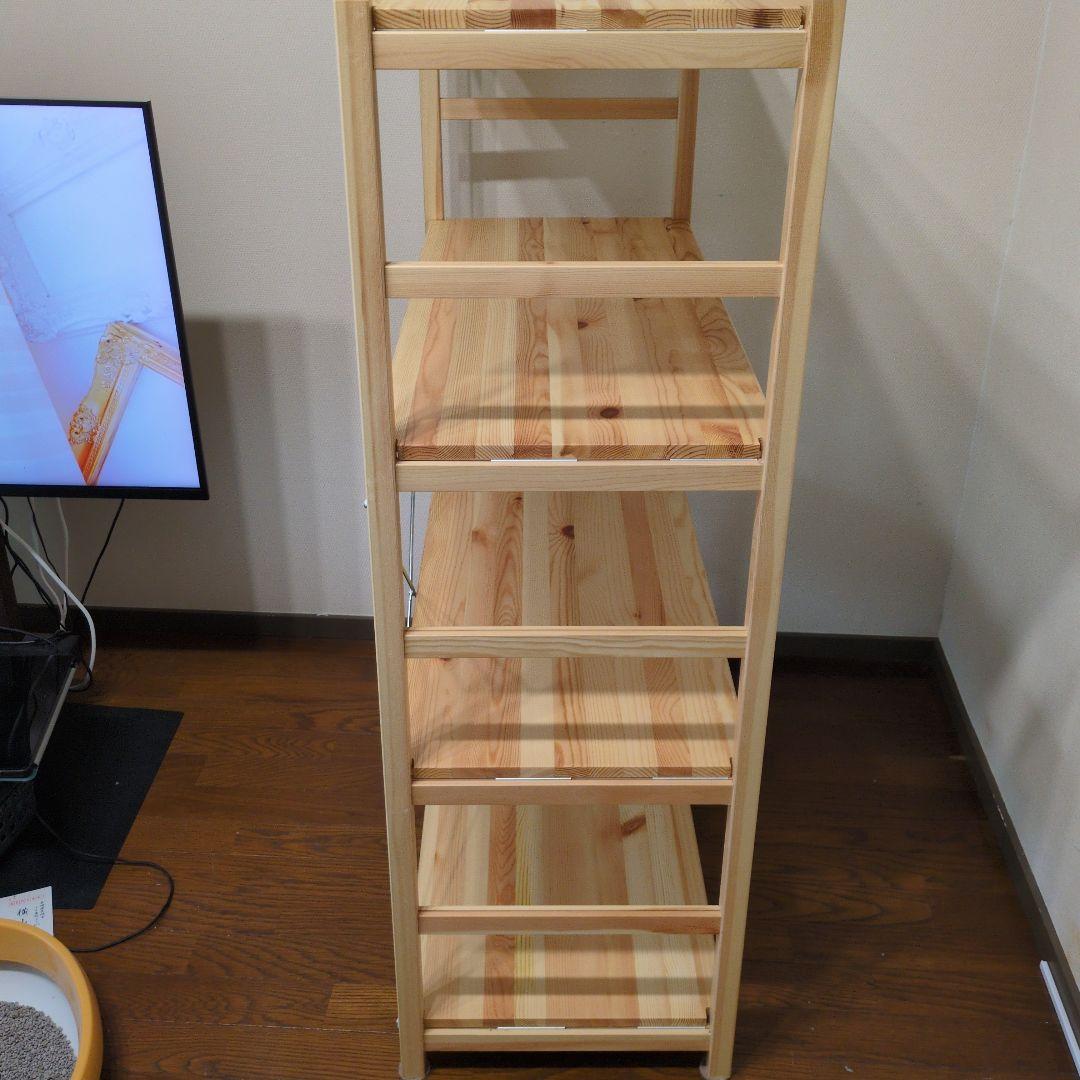 無印良品　パイン材ユニットシェルフ　86cm幅　3段