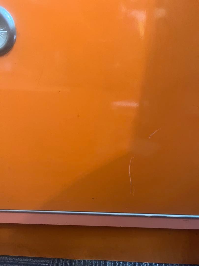 アーチ型 食器棚 オレンジ 昭和レトロ レトロポップ インテリア 当時物