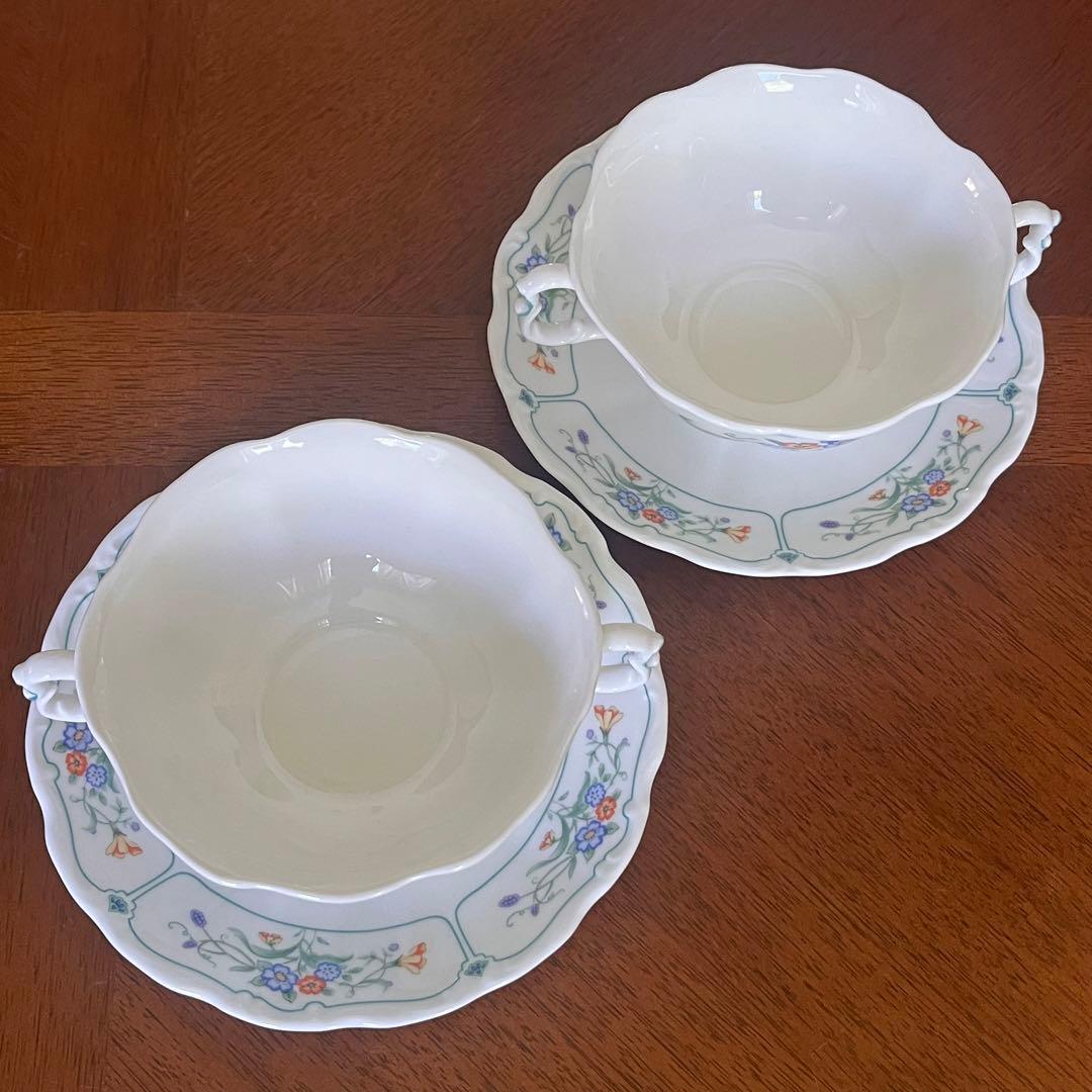【レア美品】英国製　ロイヤルアルバート★ハムリン★スープC/S ペア