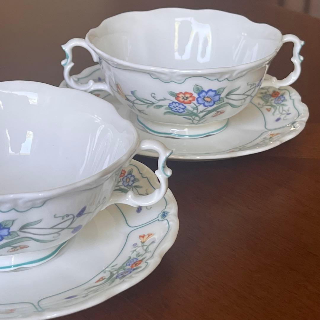 【レア美品】英国製　ロイヤルアルバート★ハムリン★スープC/S ペア