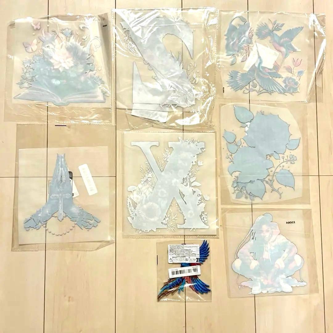 小型のヒートプレス機　ワッペン　刺繍パッチ　計36点セット