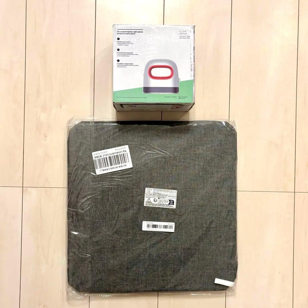 小型のヒートプレス機　ワッペン　刺繍パッチ　計36点セット