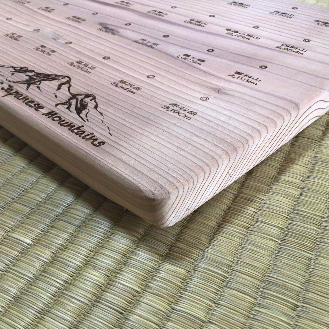 百名山バッチボード(約100cm×約29cm 厚み2cm)