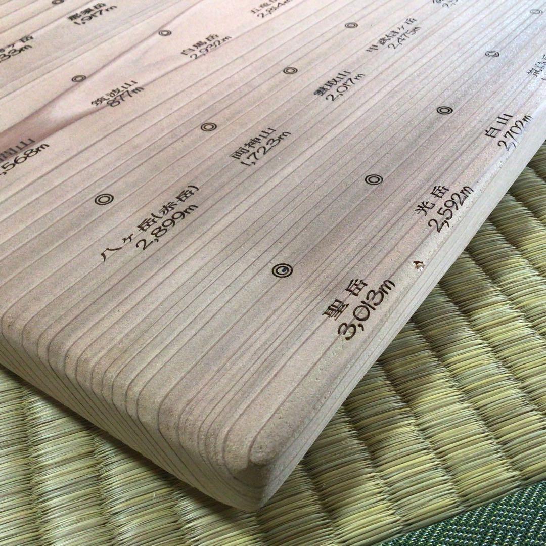 百名山バッチボード(約100cm×約29cm 厚み2cm)