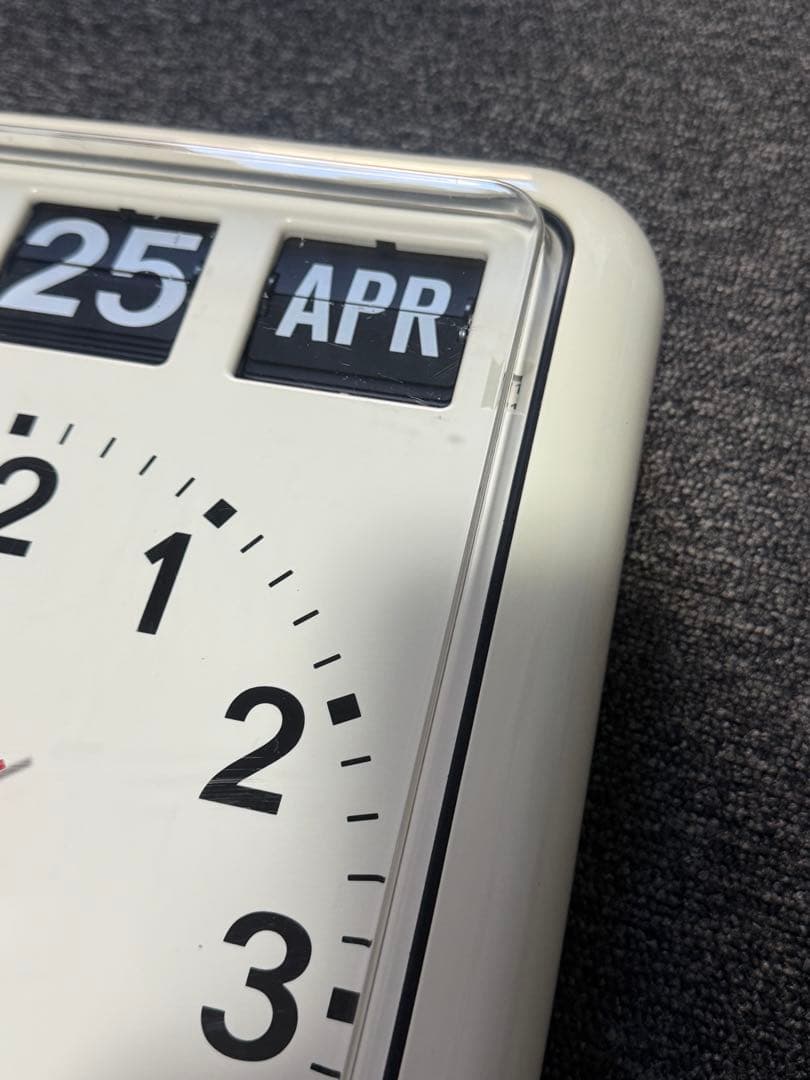 【美品】TWEMCO RC-12 時計 パタパタ 電波 壁掛け トゥエンコ