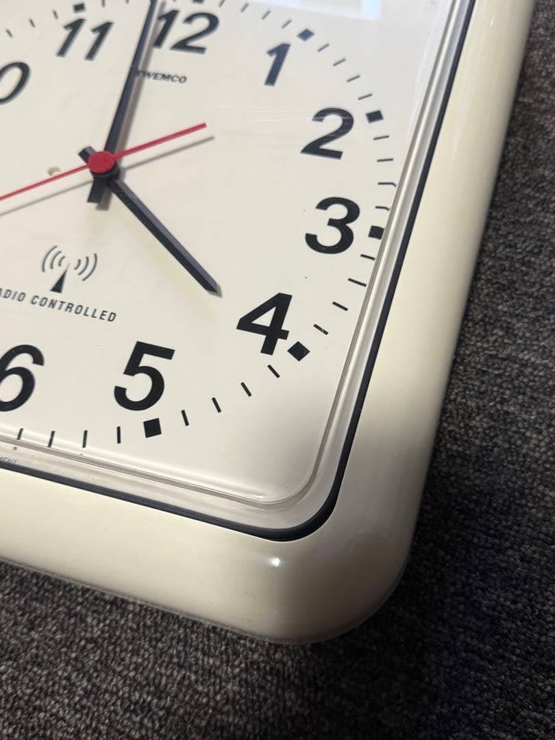 【美品】TWEMCO RC-12 時計 パタパタ 電波 壁掛け トゥエンコ