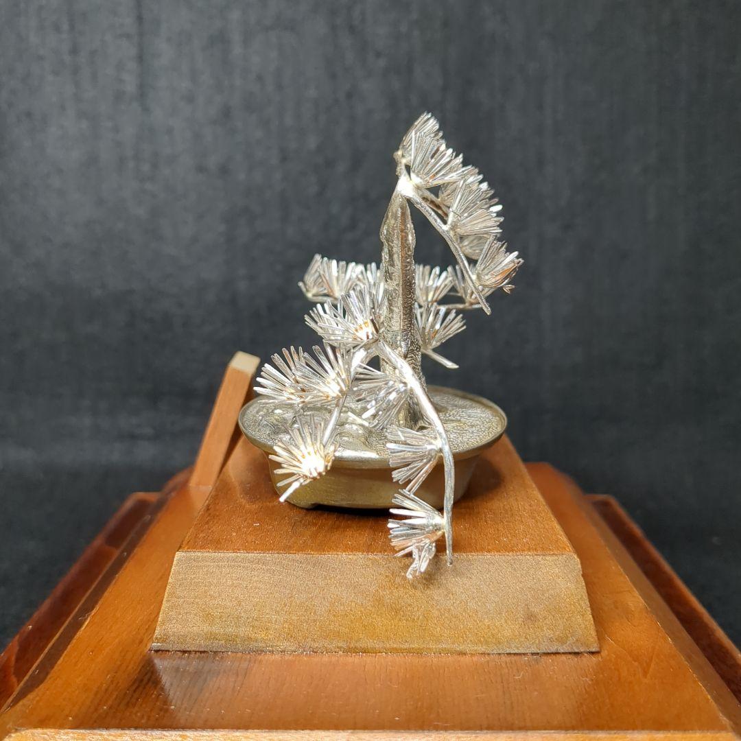 【純銀製】盆栽 松　光則作　金工作家　名工大淵武則