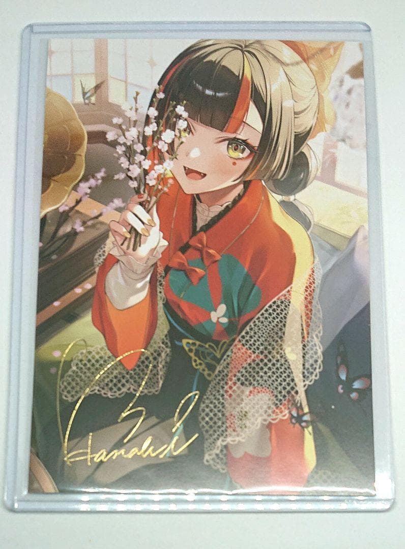 蝶屋はなび ぶいすぽっ！ 誕生日 2025 記念 箔押しサイン入りポスト