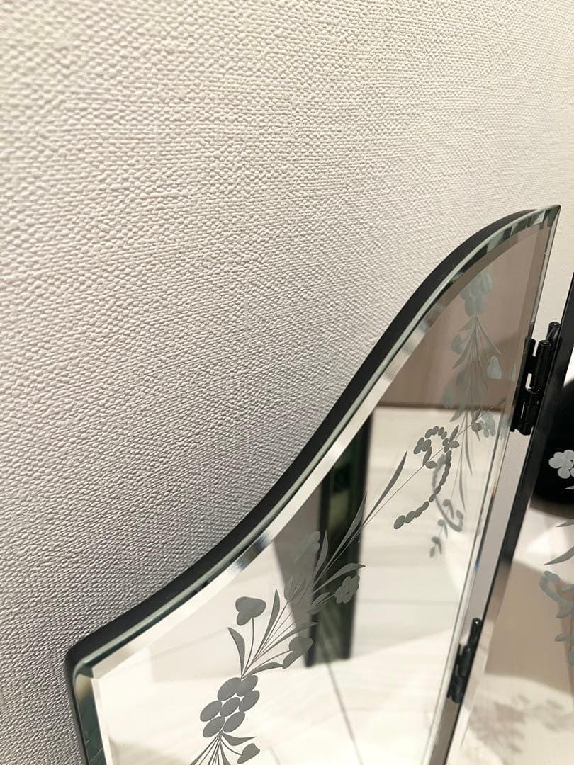 【美品】ローラアシュレイLaura Ashley エリーゼトリプルミラー 三面鏡