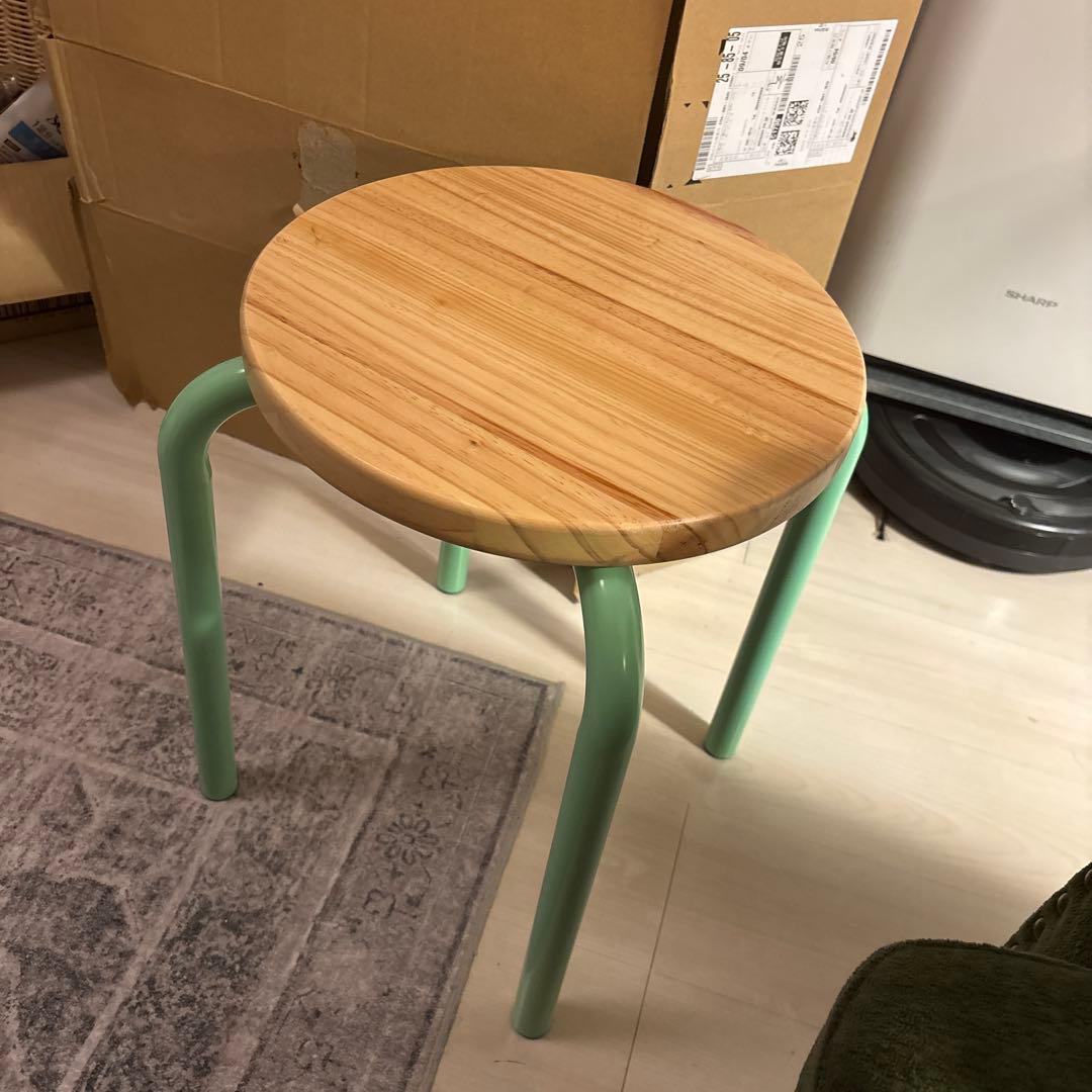 IKEA 椅子 チェア ドムステン グリーン - メルカリ