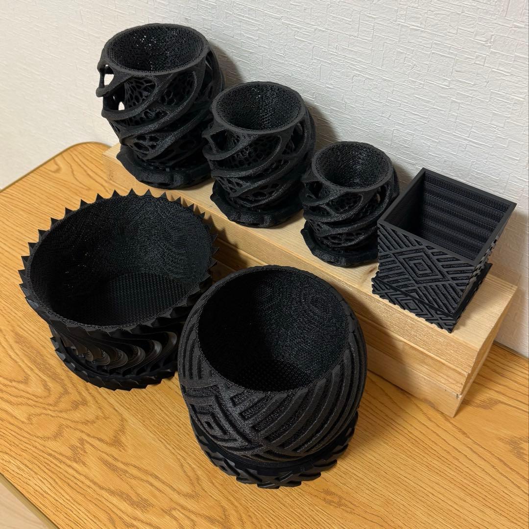 3Dプリンター鉢 メッシュ 2号 2.5号 3号 4号 セット 植木鉢 - メルカリ