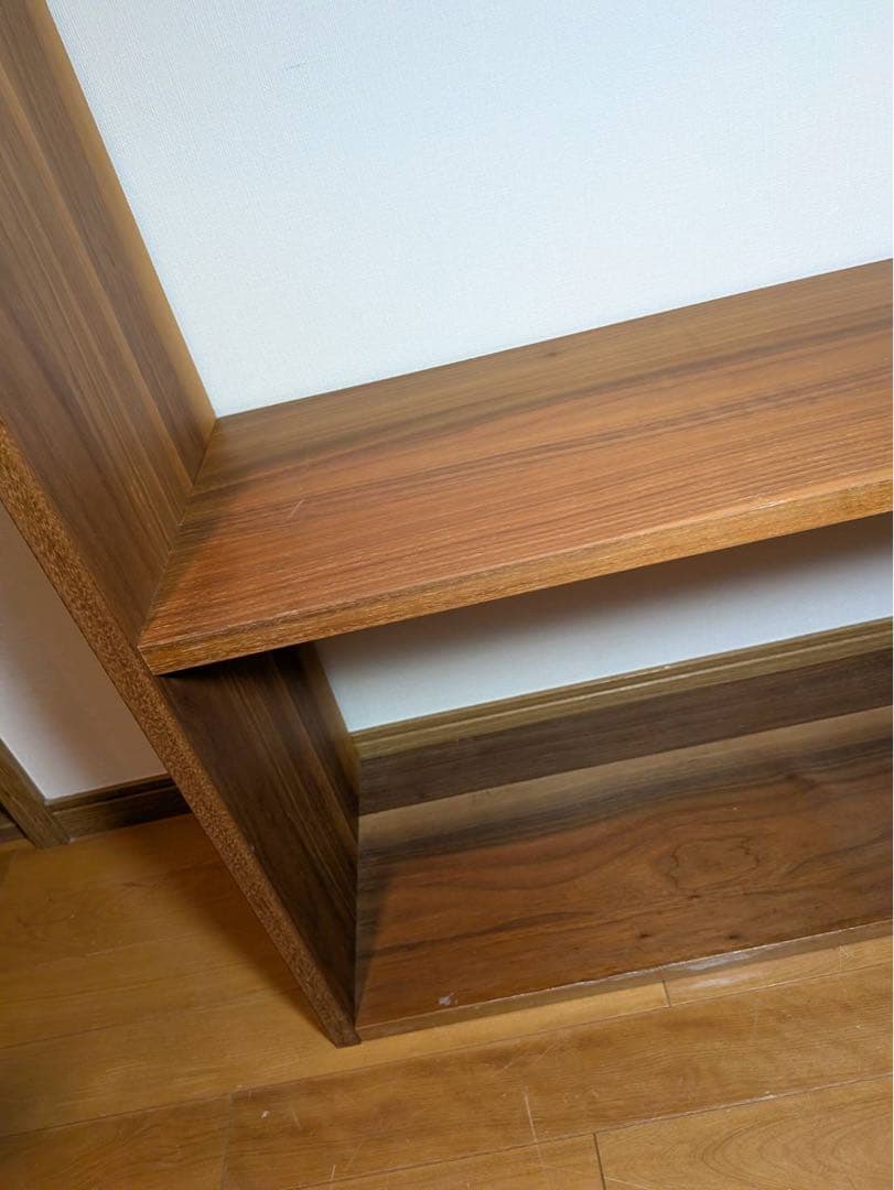 ■送料込■無印良品 スタッキングシェルフワイド 5段 ウォールナット棚収納