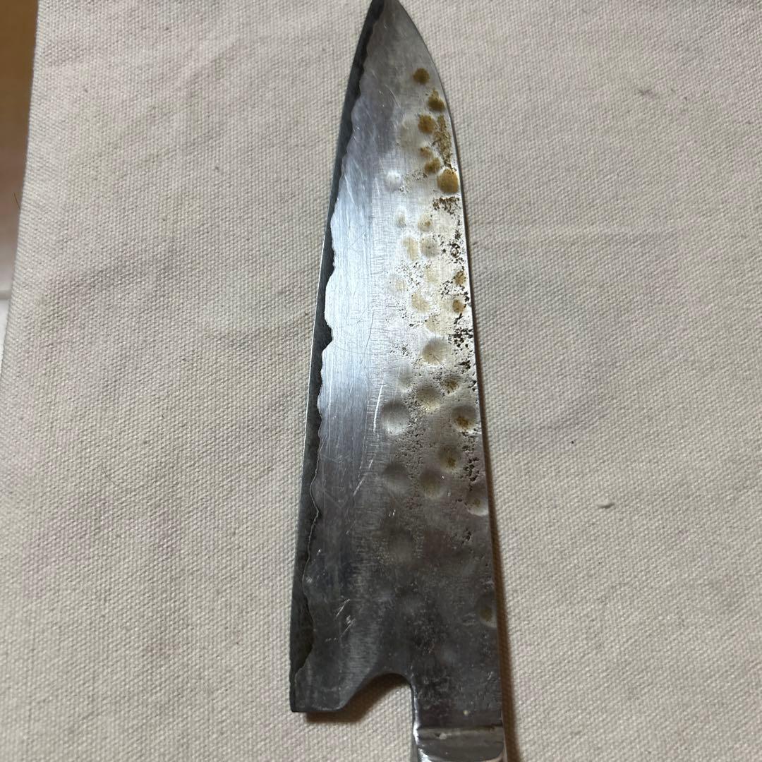 藤原照康　波形刃 牛刀 18cm