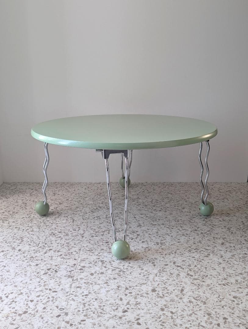 90s ビンテージ フォールディング テーブル ポストモダン ポップ 折り畳み