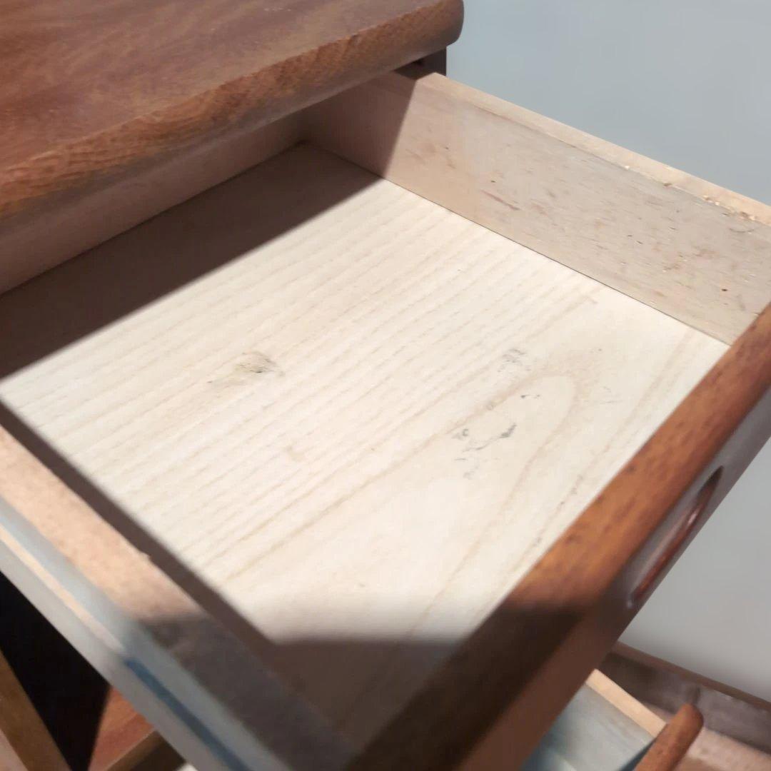 木製ラック 4段引き出し付き 収納