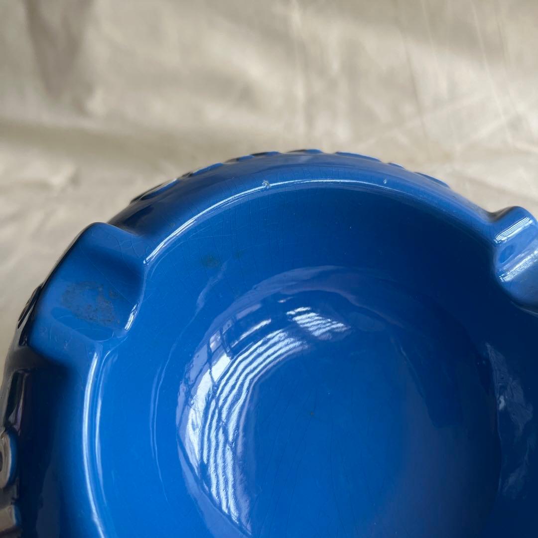 Gitanes セラミック灰皿 青 フランス製