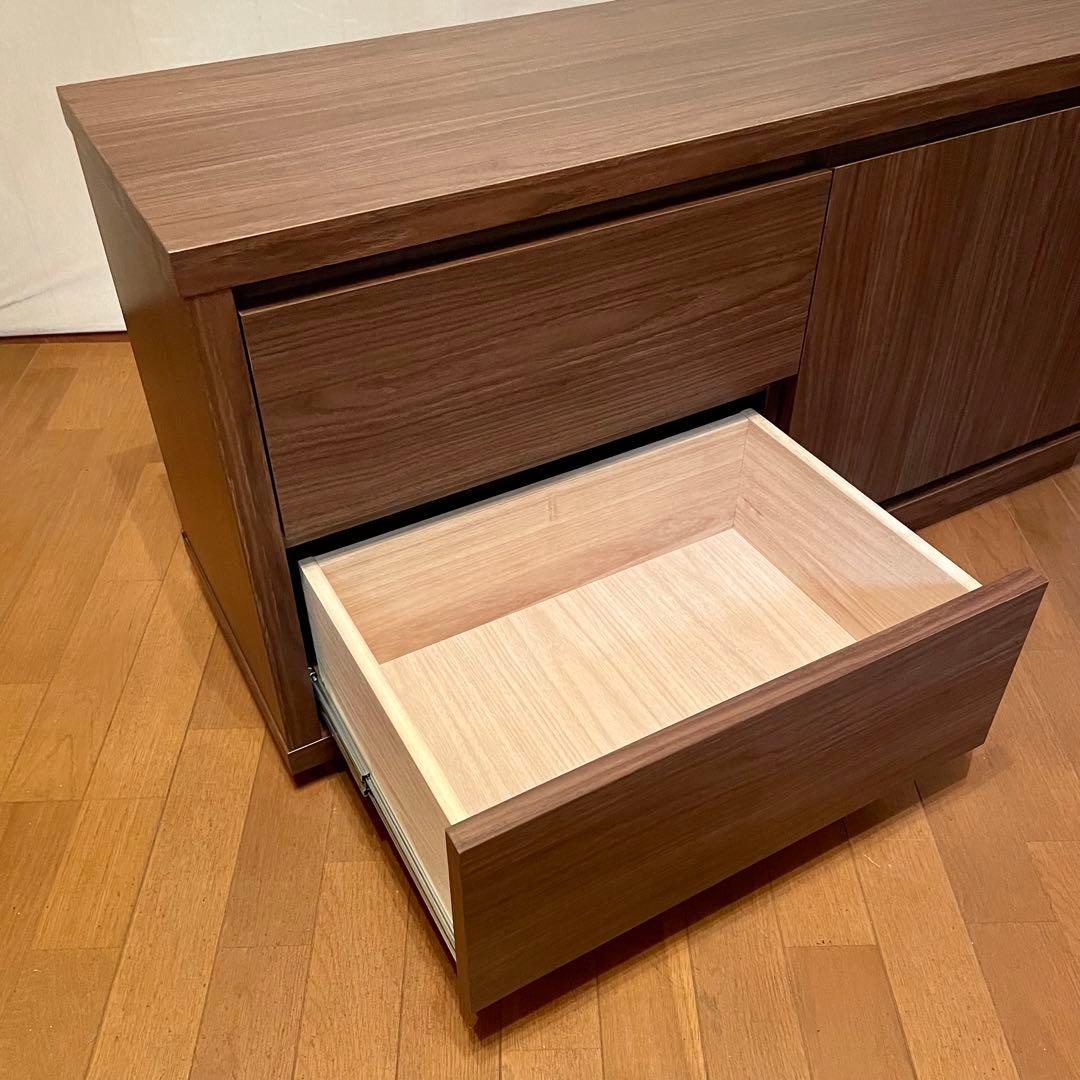 【丸繁木工】キャビネット COMO(コモ) 1052CR プルD350 WN