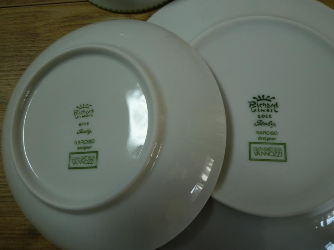 リチャードジノリ ナルチーゾ ティーカップ＆ソーサーと プレート