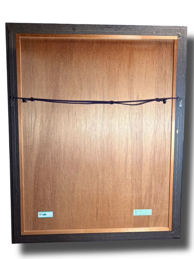 #クリスチャン・リース・ラッセン 「ドルフィン 」 ミクスドメディア版画 額装