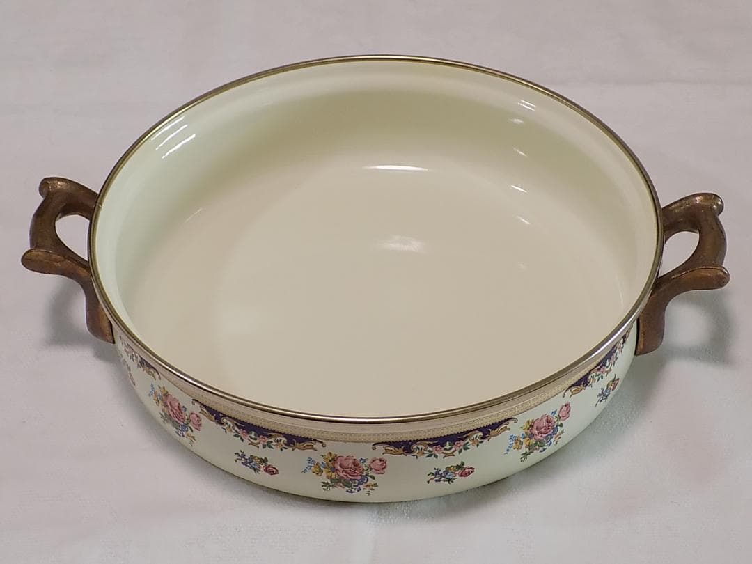 ASTA WEST GERMANY 1970年代のホーロー平鍋　蓋無し新品未使用