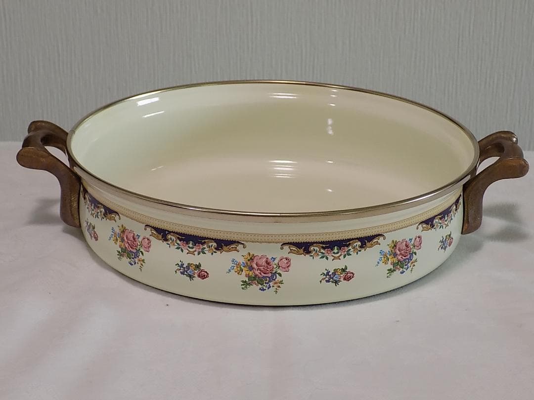 ASTA WEST GERMANY 1970年代のホーロー平鍋　蓋無し新品未使用