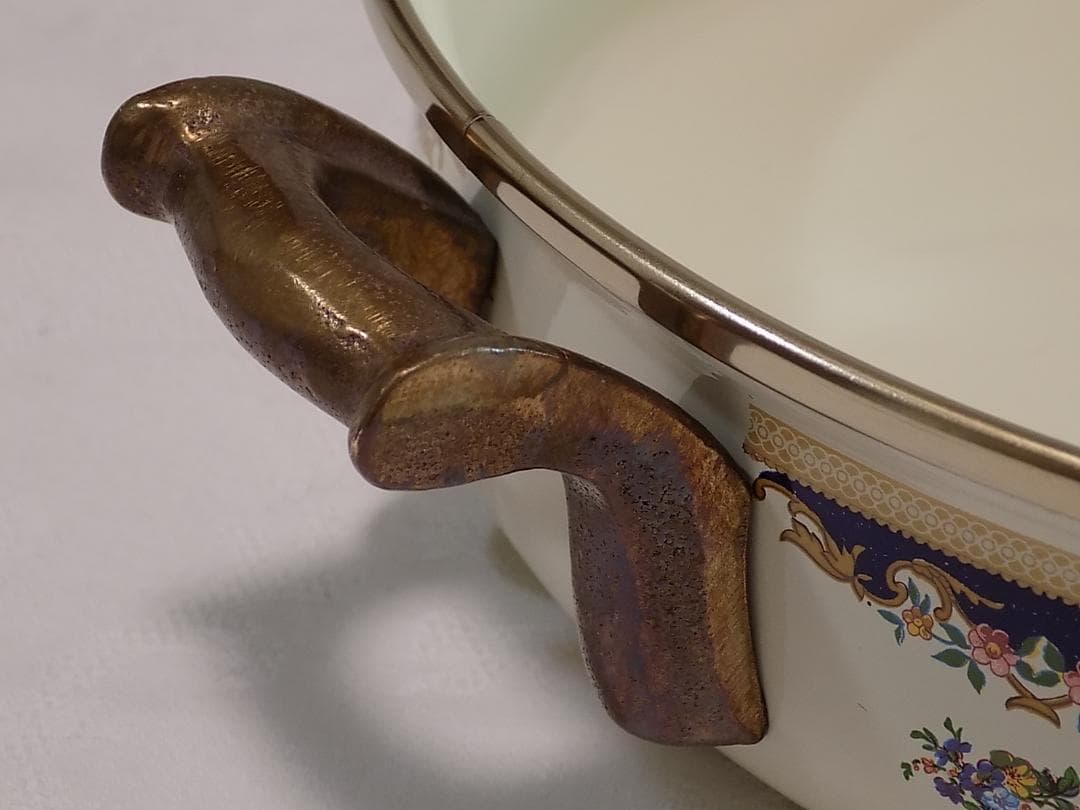 ASTA WEST GERMANY 1970年代のホーロー平鍋　蓋無し新品未使用