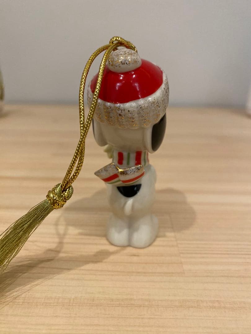 レア❗️Lenox スヌーピ　クリスマス　陶器製 SNOOPY