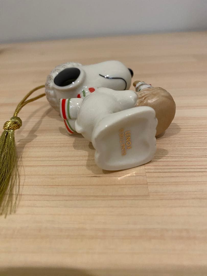 レア❗️Lenox スヌーピ　クリスマス　陶器製 SNOOPY
