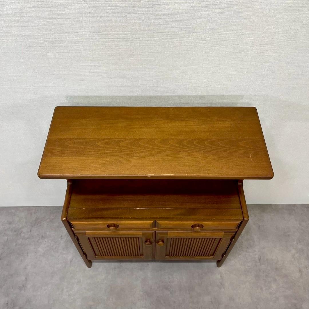 karimoku カリモク家具 キャビネット 棚付き 電話台 チェスト 北欧