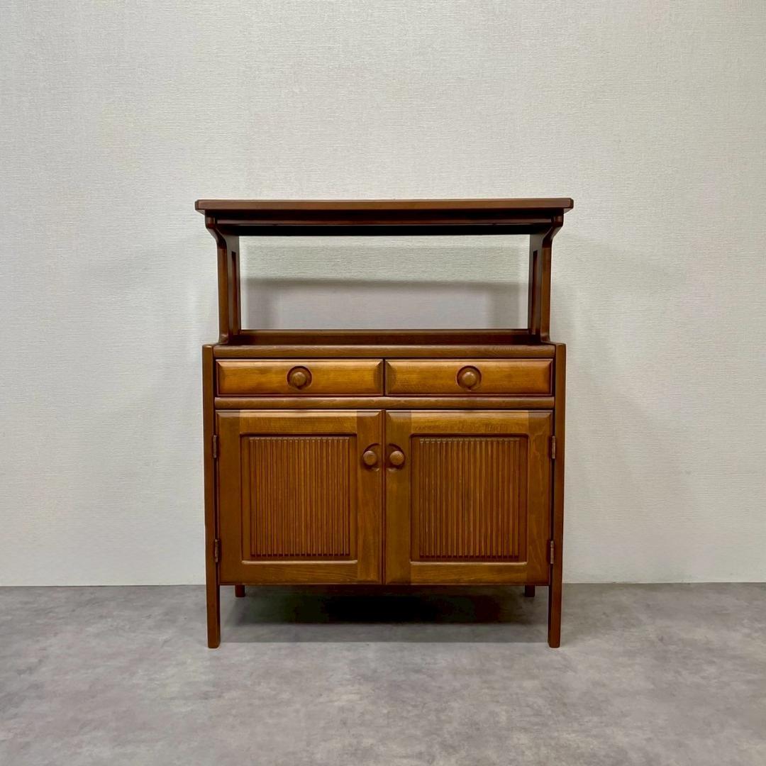 karimoku カリモク家具 キャビネット 棚付き 電話台 チェスト 北欧