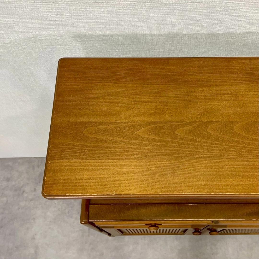 karimoku カリモク家具 キャビネット 棚付き 電話台 チェスト 北欧