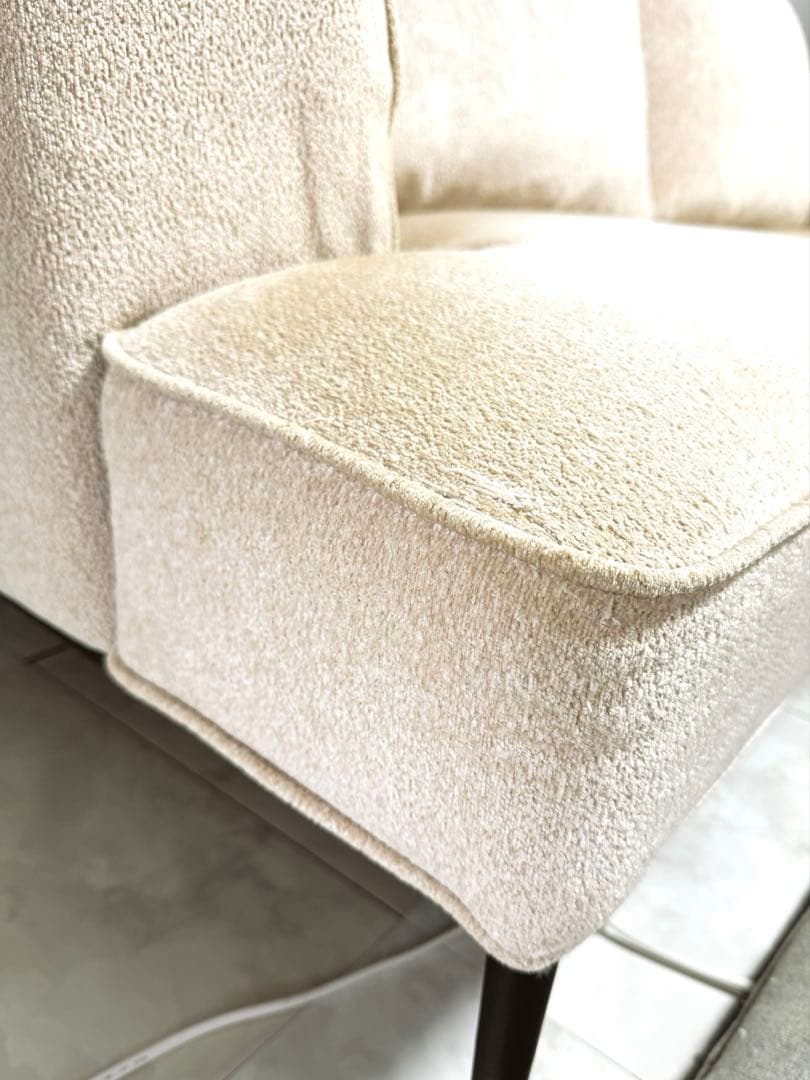 ベージュ ファブリック ソファ