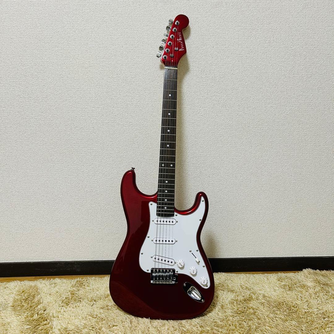 美品】PHOTOGENIC フォトジェニック エレキギター 赤 レッド ST - メルカリ
